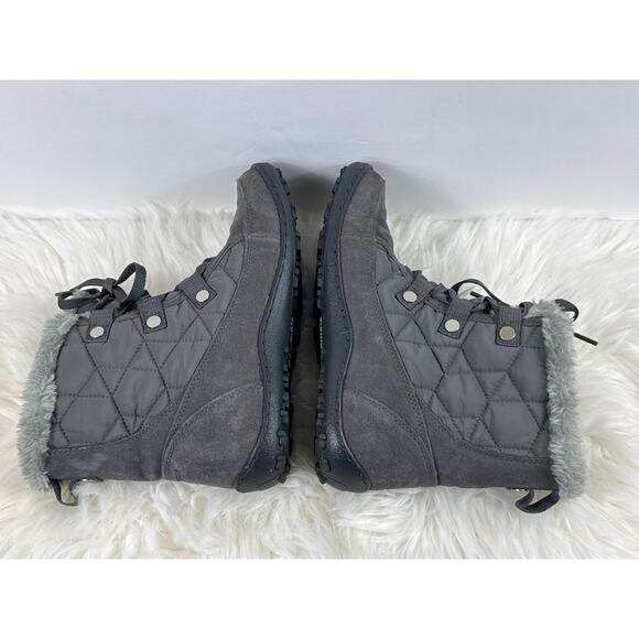 Columbia Women's Minx Shorty IV Boots Grey Omni Heat 200g Insulated Size 6.5 - Picture 6 of 10